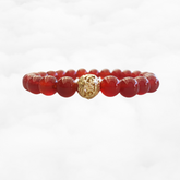 Beaded Carnelian Auspicious Cloud Bracelet